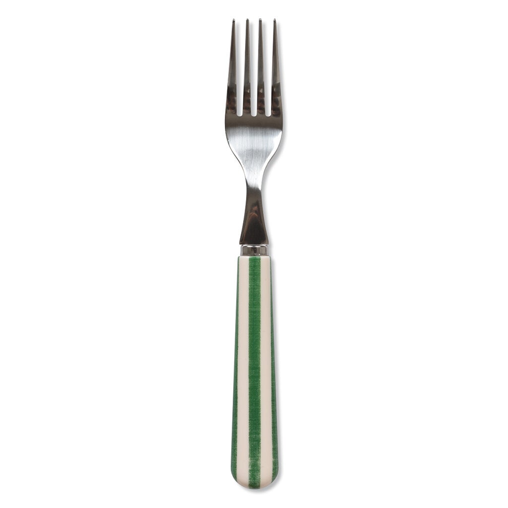 Fork Stripes Green/Ivory
