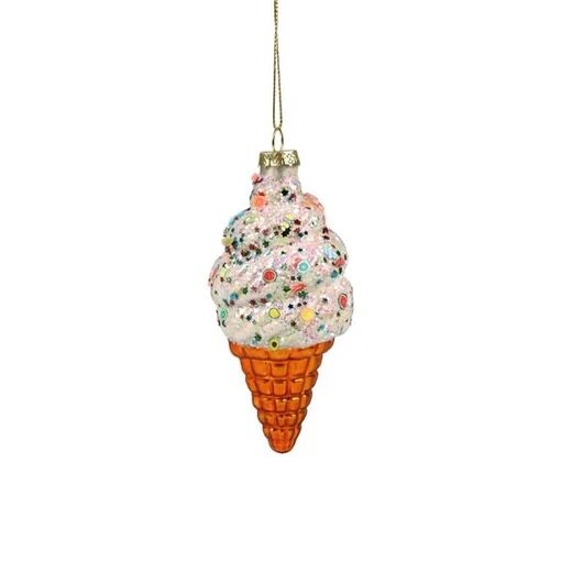 Christmas Ornament Ice Cream Cone