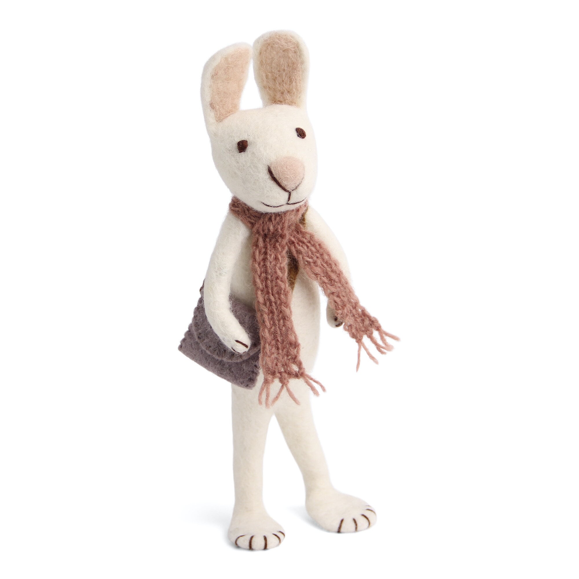 Big White Bunny w. Pink Scarf