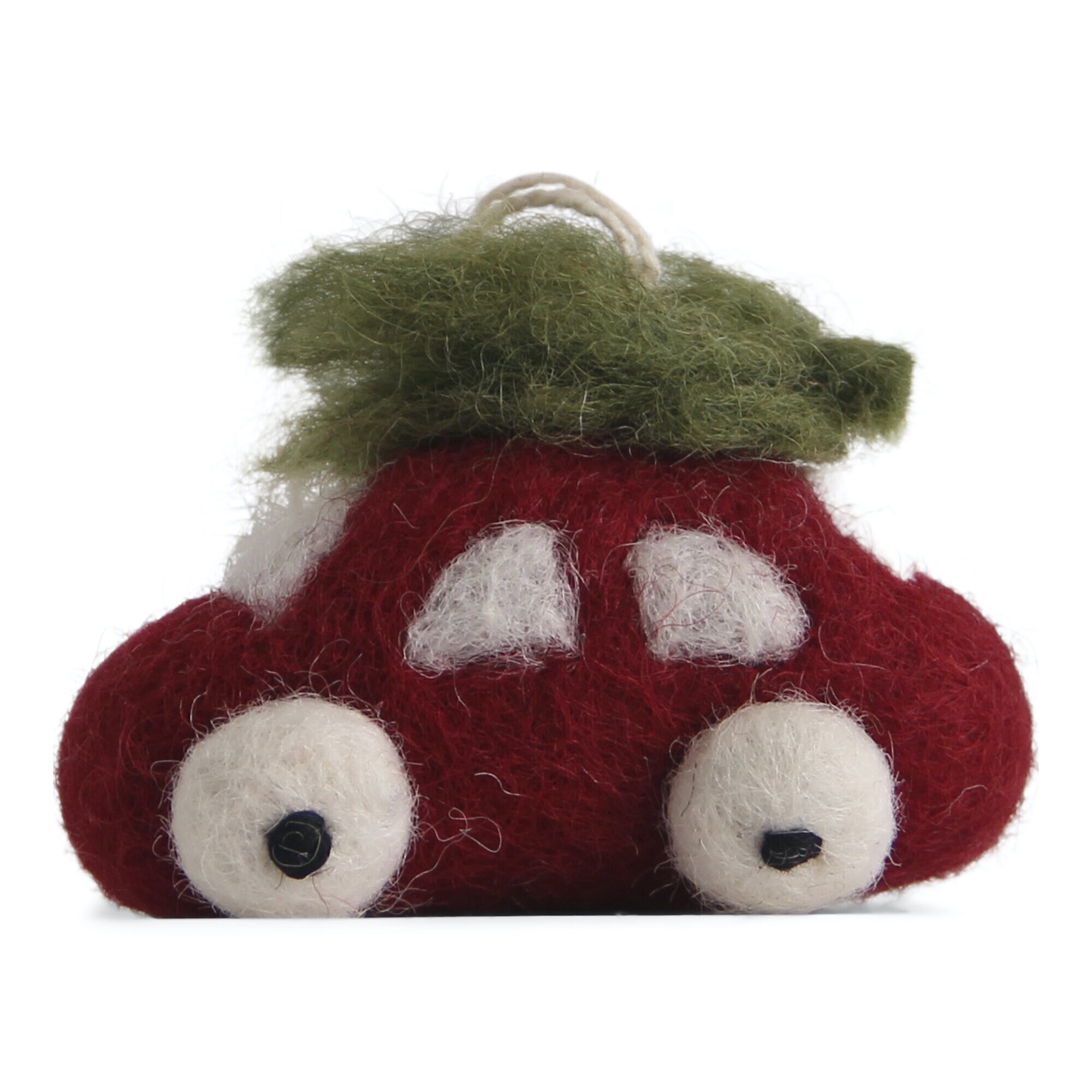 Small Red Car w. Tree Wool
