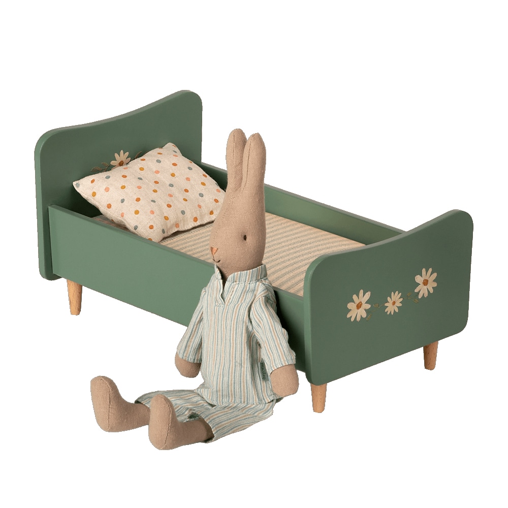 Wooden Bed Mini Mint blue