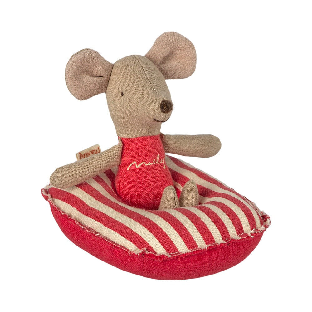 Rubber Boat Small Mouse Red Stripe