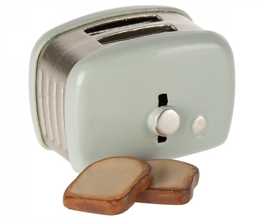 Miniature Toaster & Bread Green