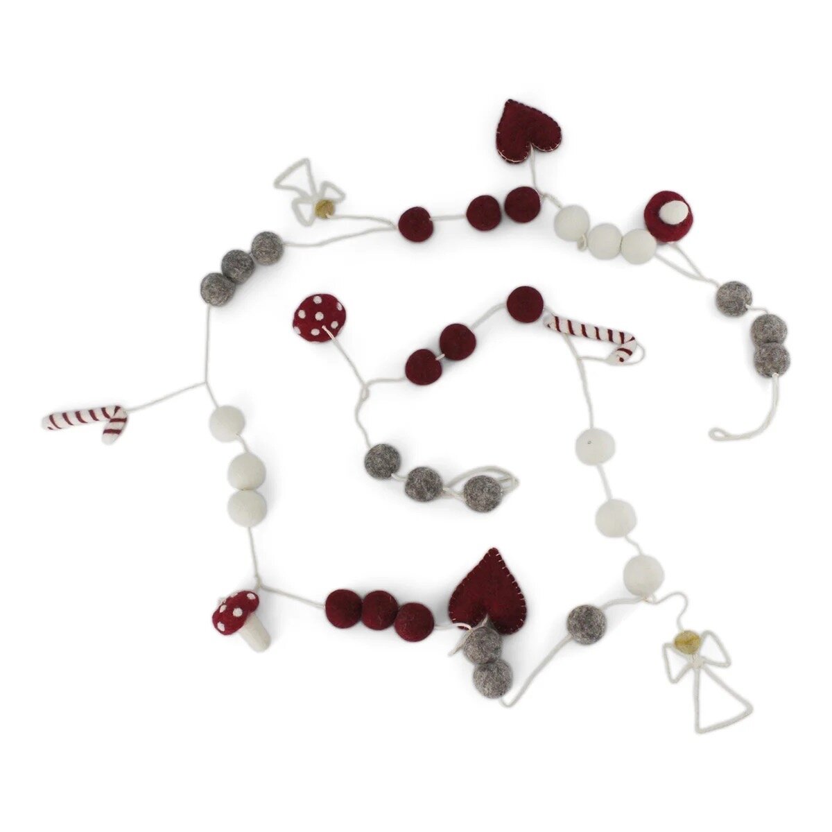 Garland w. Felted Ornaments Christmas