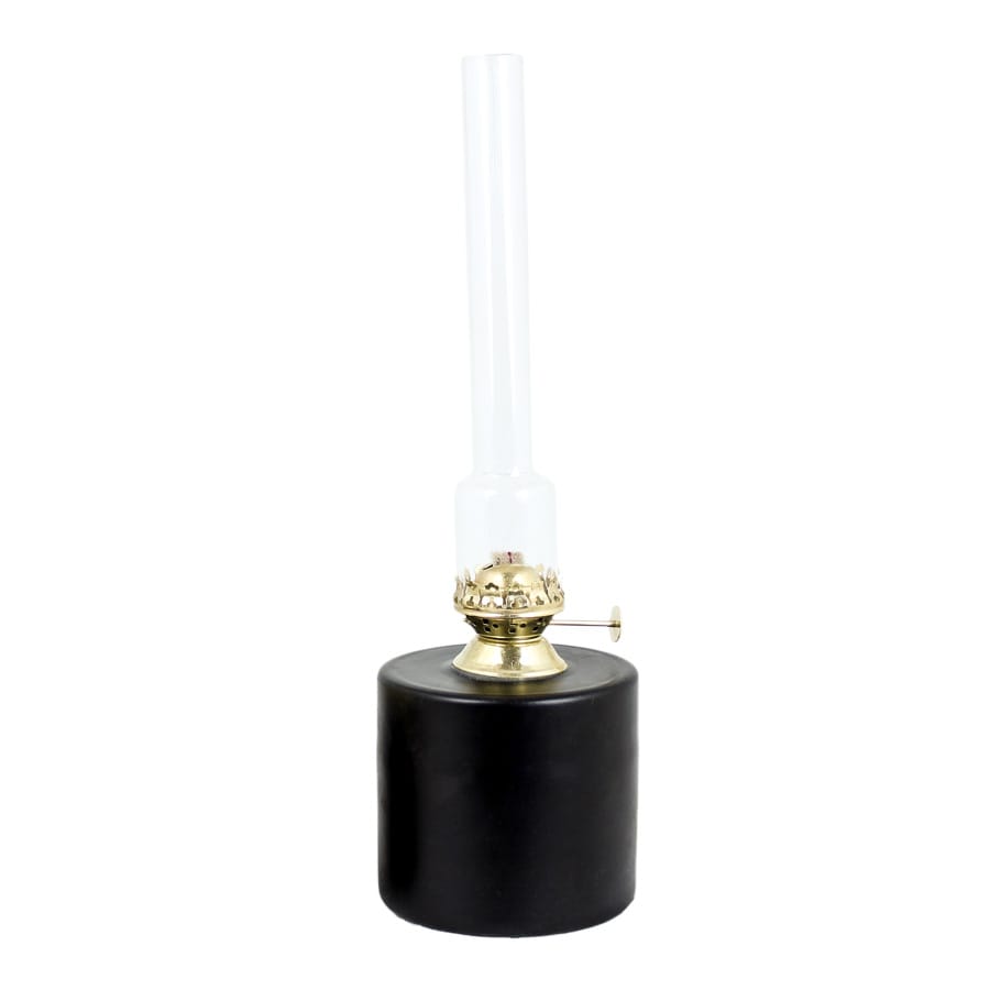 Kerosene Lamp Straight Black Large