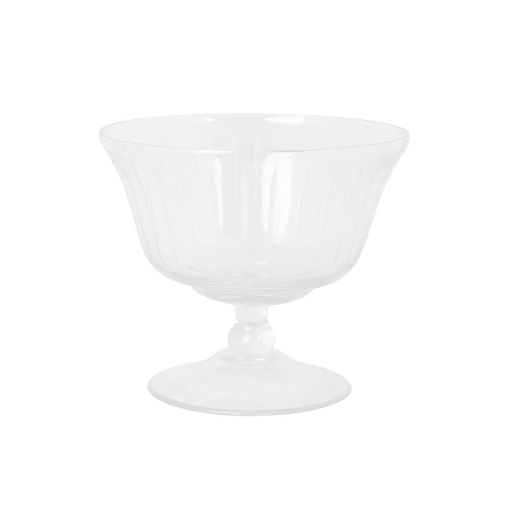 Glass Bowl w. Line Cut Small