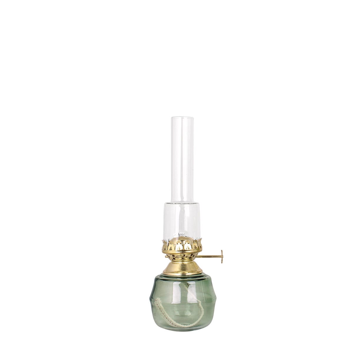 Kerosene Lamp Majken Green Brass Small