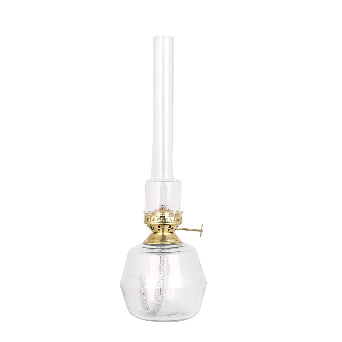 Kerosene Lamp Majken Clear Brass Medium