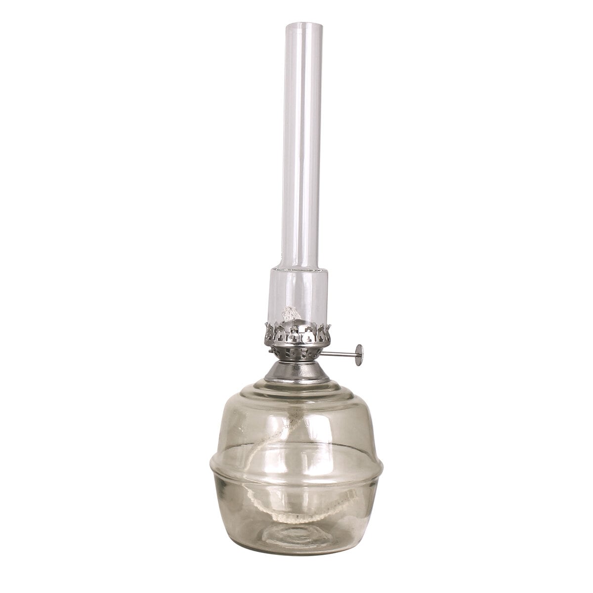 Kerosene Lamp Majken Grey Nickel Large