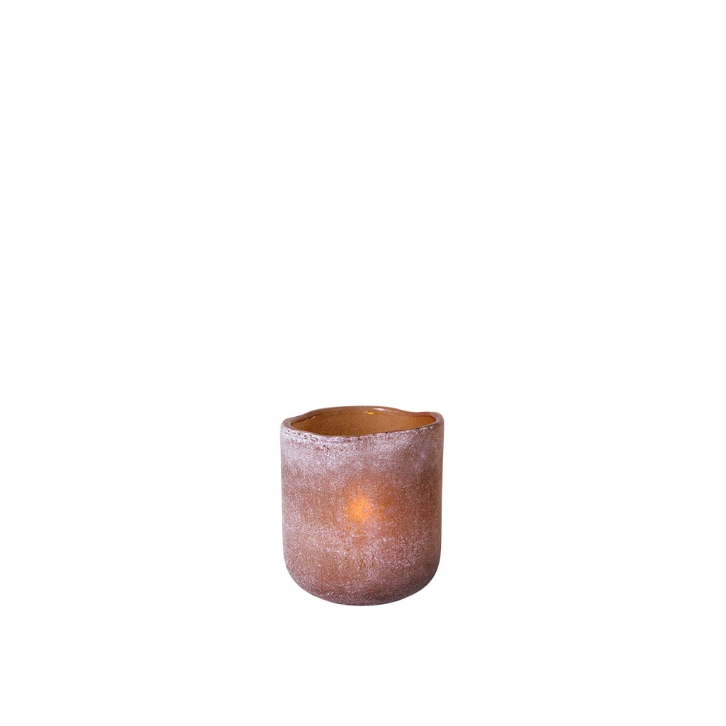 Tea Light Holder Ebba Light Brown Small