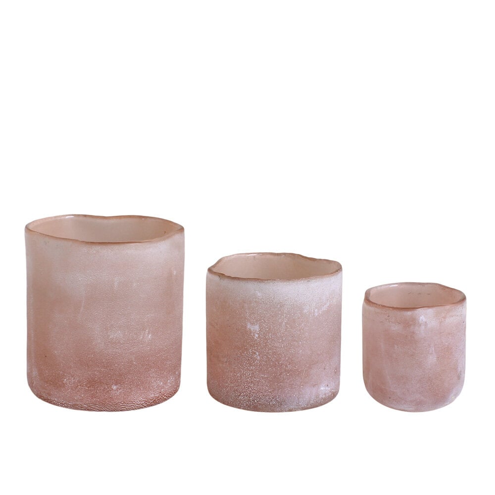 Tea Light Holder Ebba Ash Rose Large