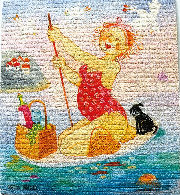Dishcloth Mackerel Dive Birgitta Lindeblad