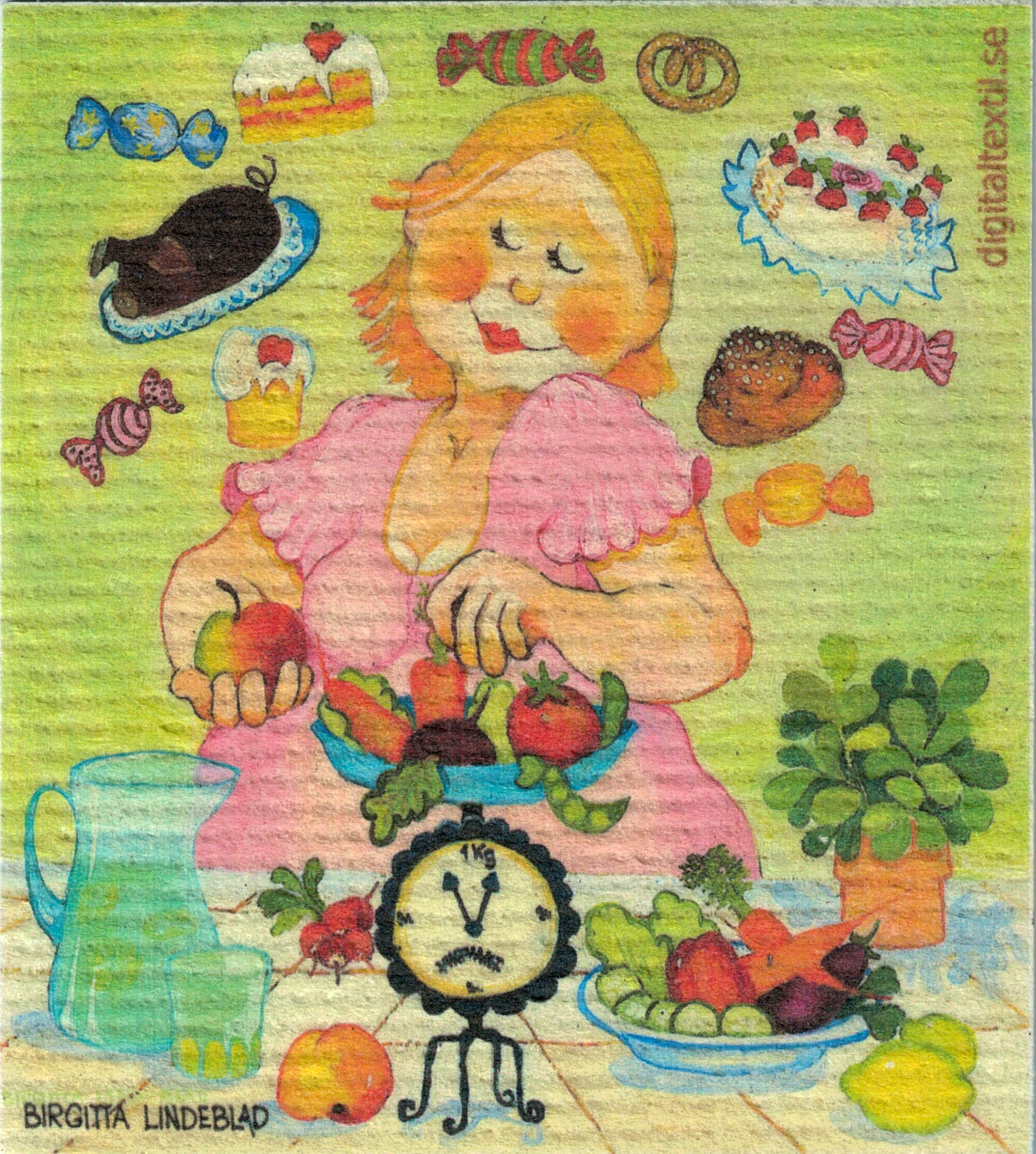 Dishcloth Diet Woman Birgitta Lindeblad