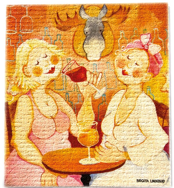 Dishcloth Moose Birgitta Lindeblad