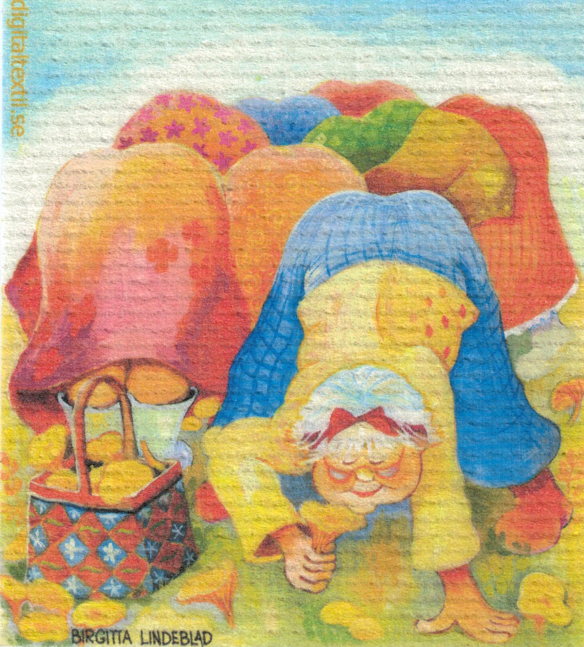 Dishcloth Chanterelles Birgitta Lindeblad
