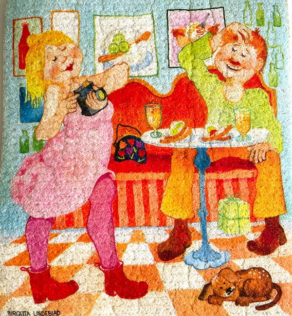 Dishcloth Hot Dogs Birgitta Lindeblad
