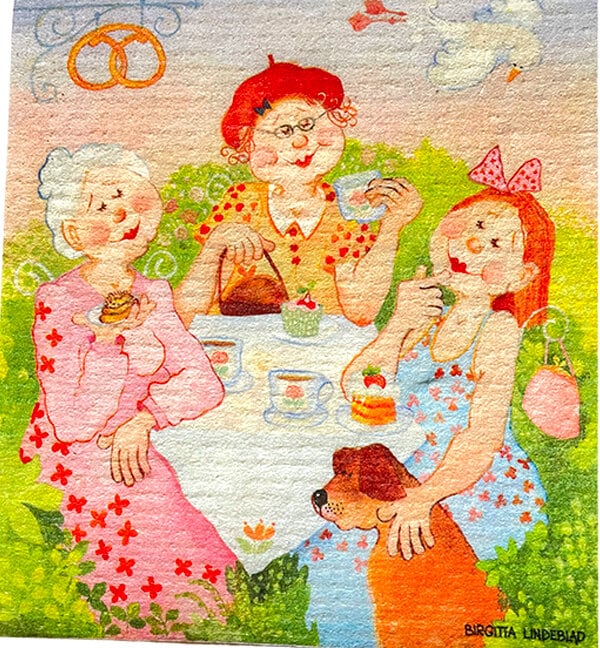 Dishcloth In The River Basin Birgitta Lindeblad