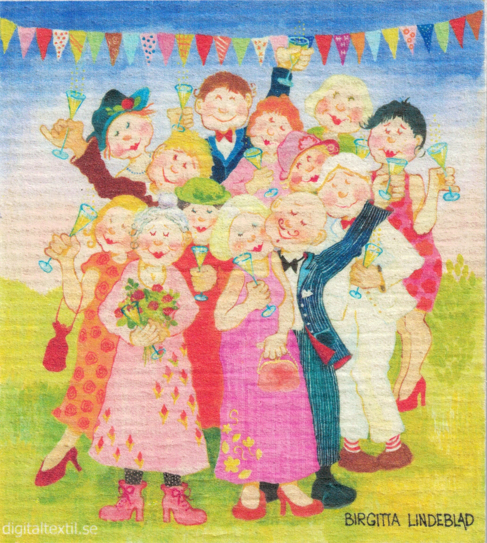 Dishcloth Resounding Cheer Birgitta Lindeblad