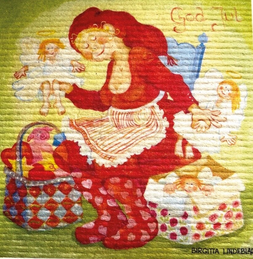 Dishcloth Christmas Decorations Birgitta Lindeblad