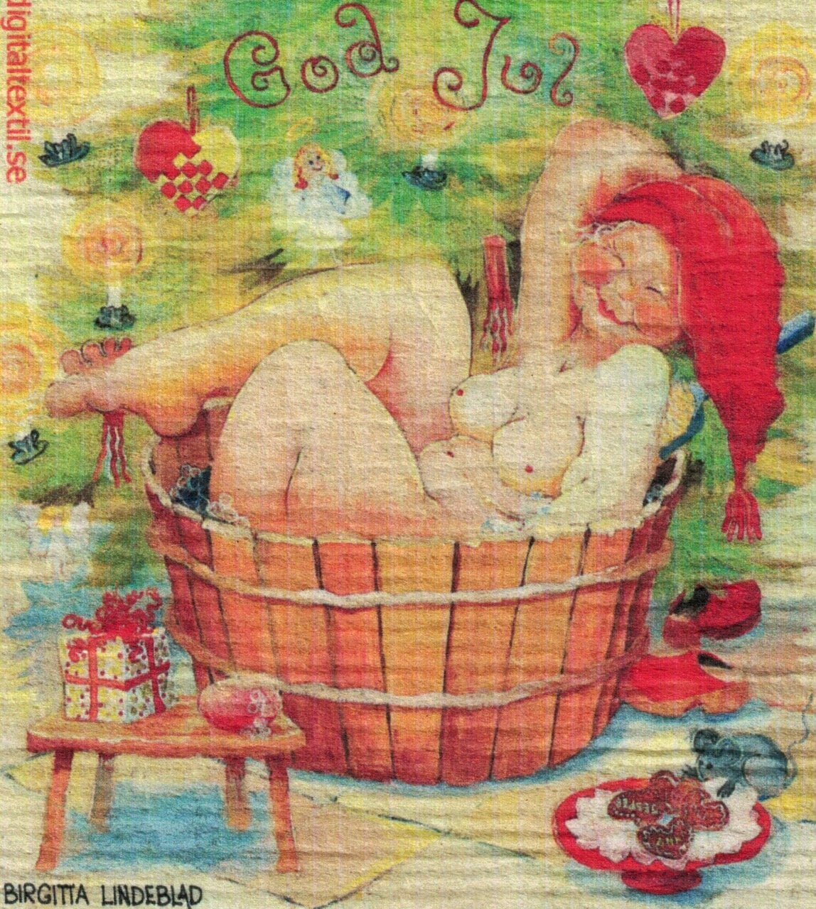 Dishcloth Christmas Bath Birgitta Lindeblad