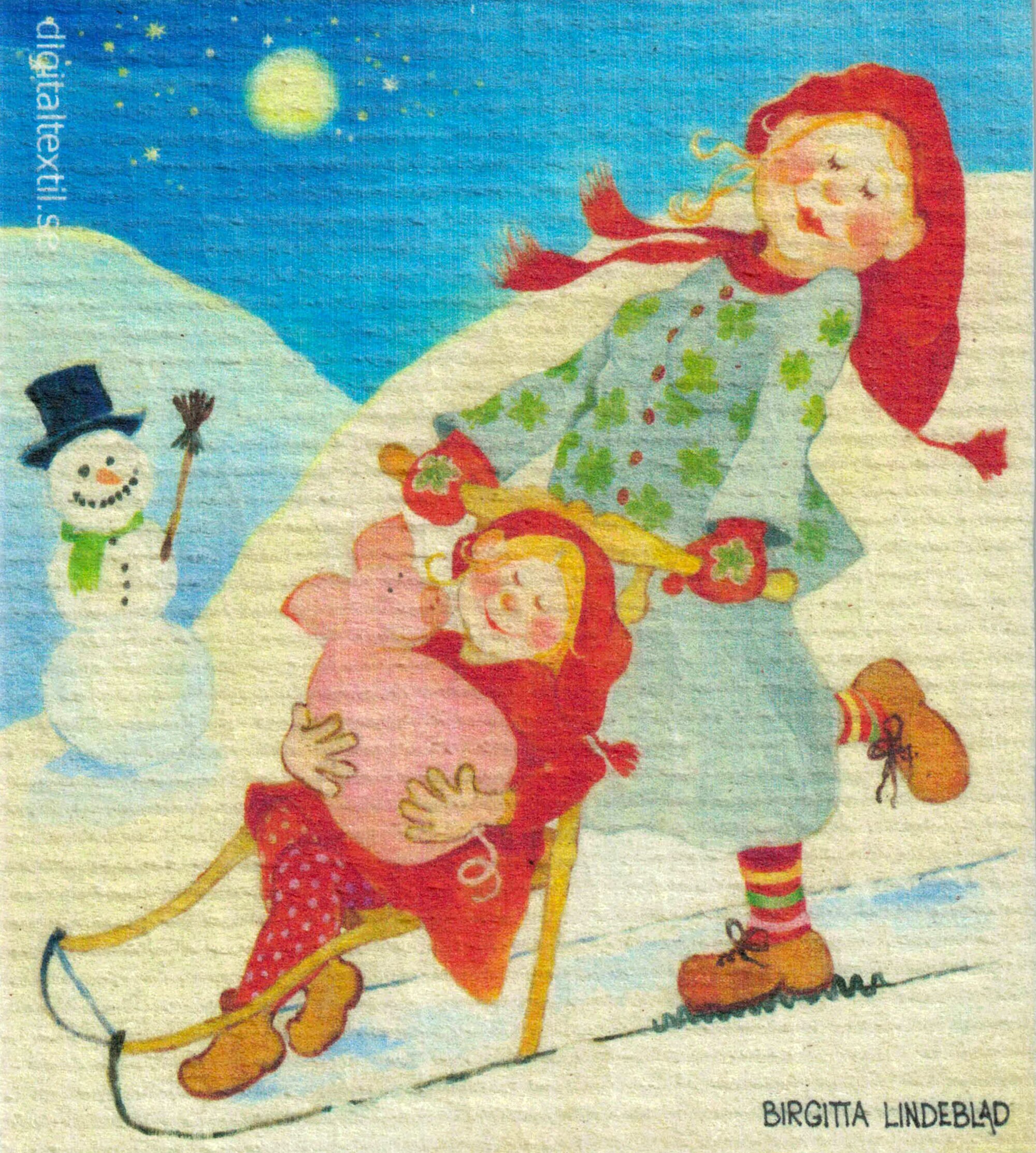 Dishcloth Dear Little Pig Birgitta Lindeblad