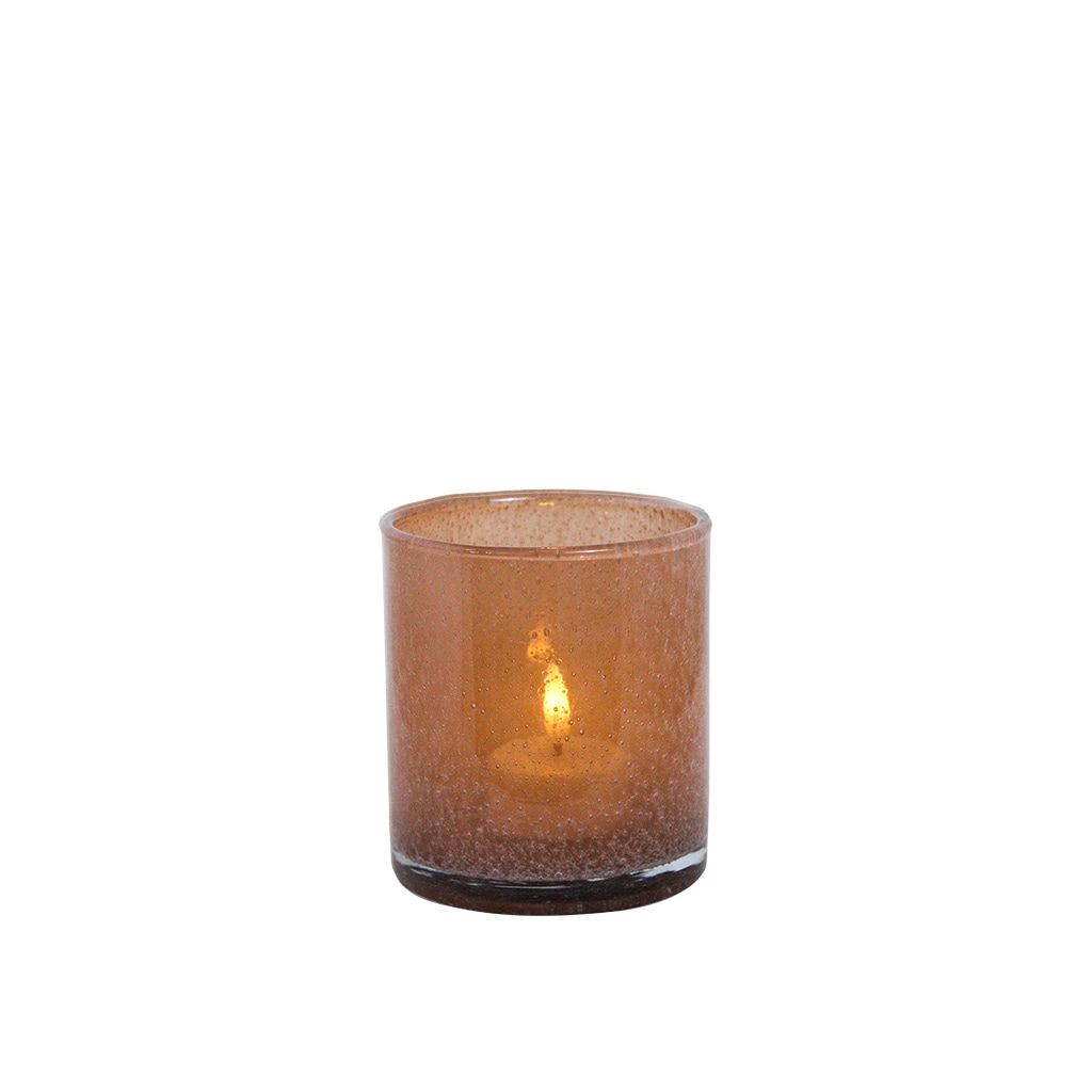 Tea Light Holder Elvira Light Brown