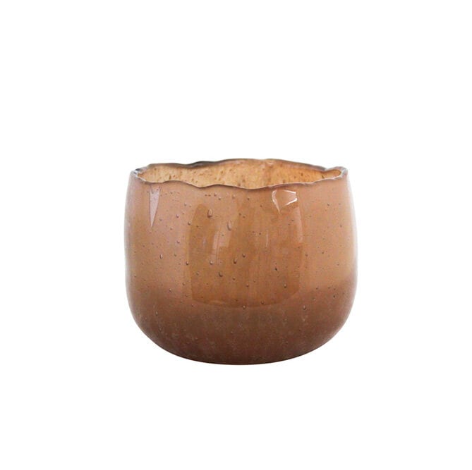 Tea Light Holder Ellen Light Brown Small