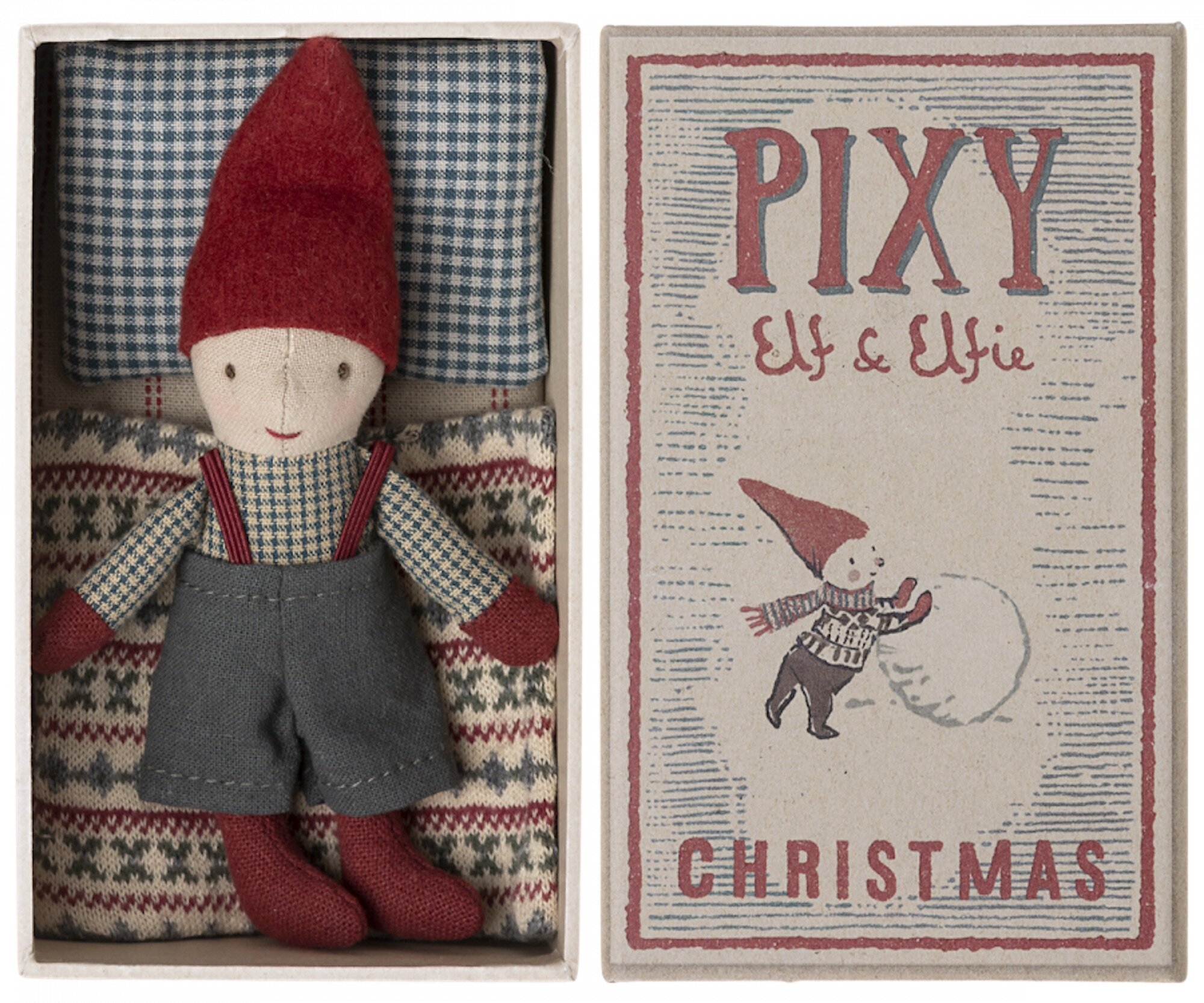 Christmas Mouse Pixy In Matchbox