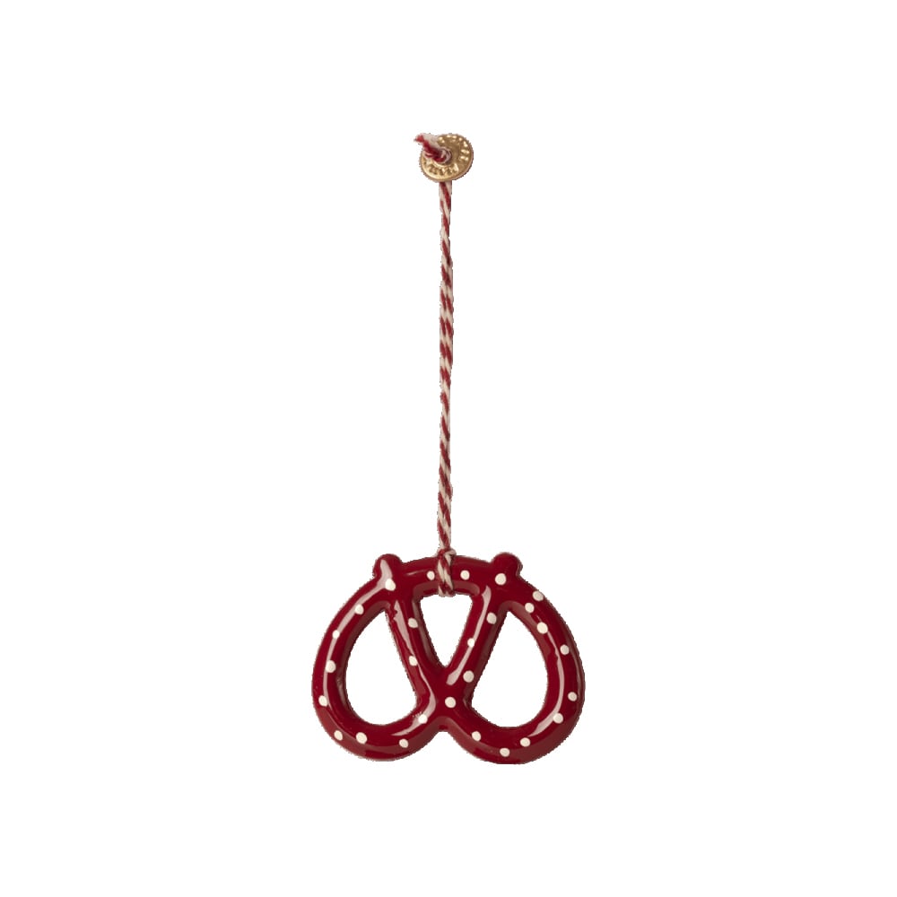 Metal Ornament Pretzel