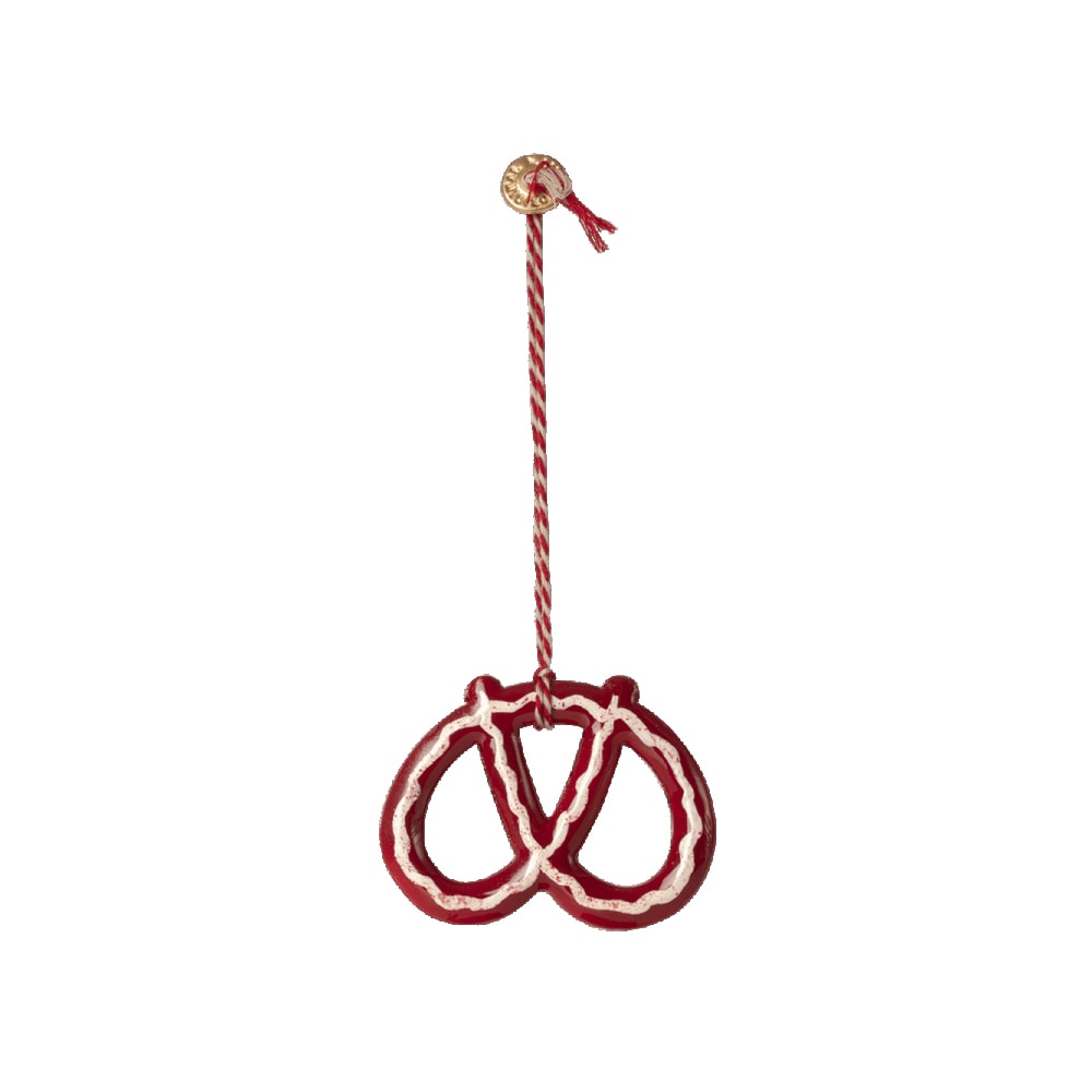 Metal Ornament Pretzel
