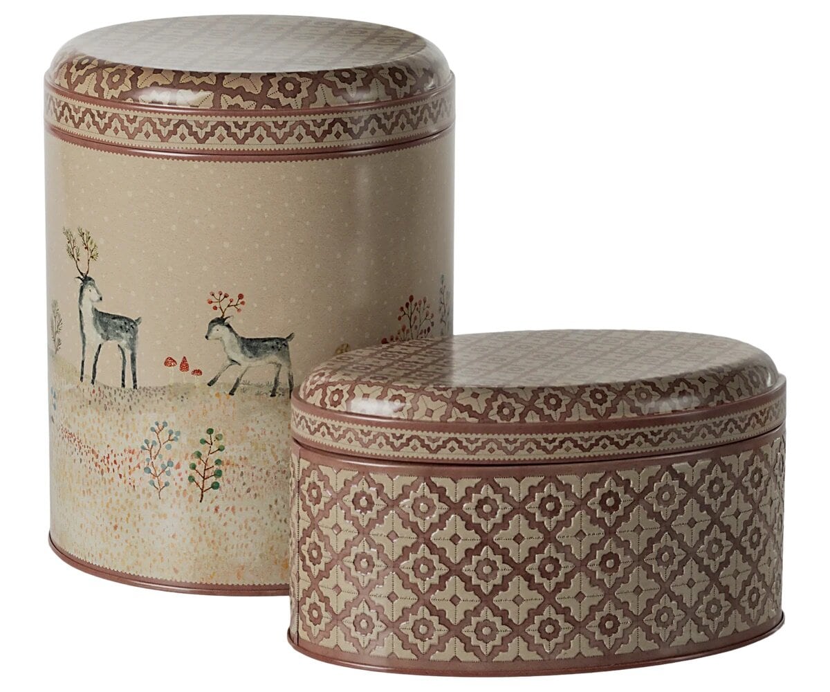Metal Box Winter Wonderland Set of 2