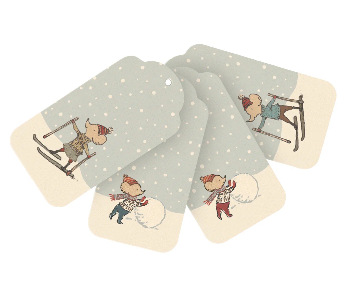 Gift Tags Winter Mice