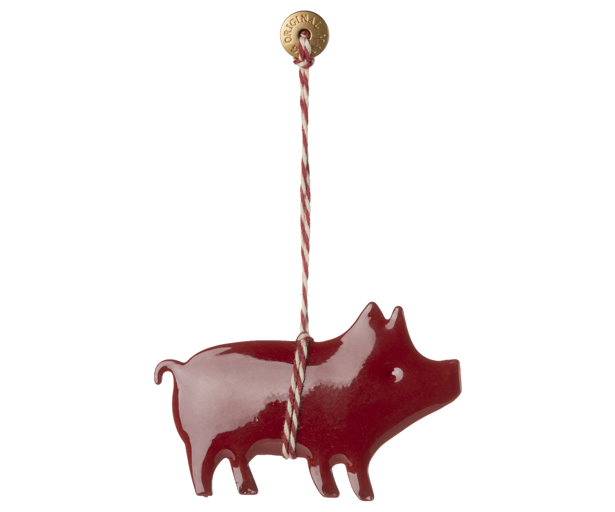 Ornament Pig Red