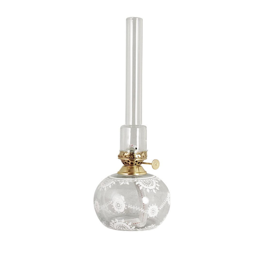 Kerosene Lamp Marja Oval White