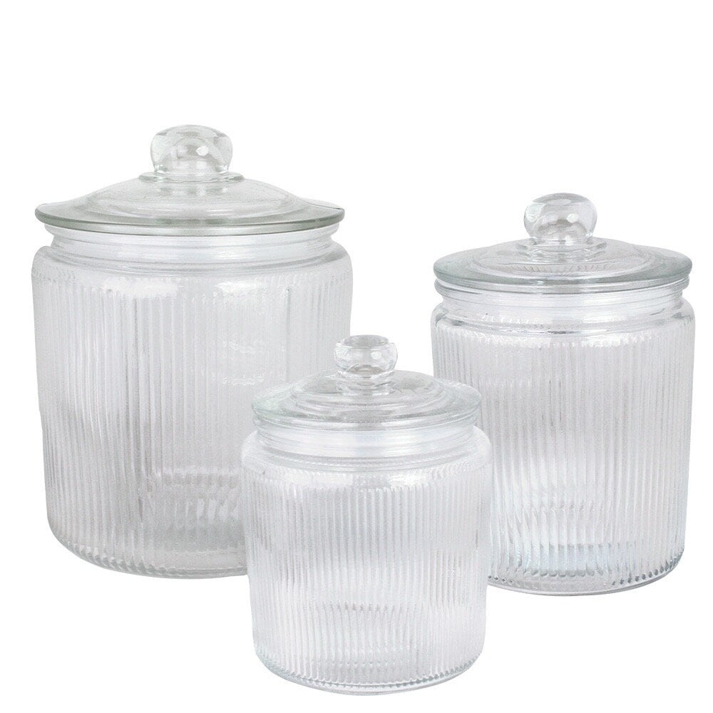 Glass jar Arvid w. lid large