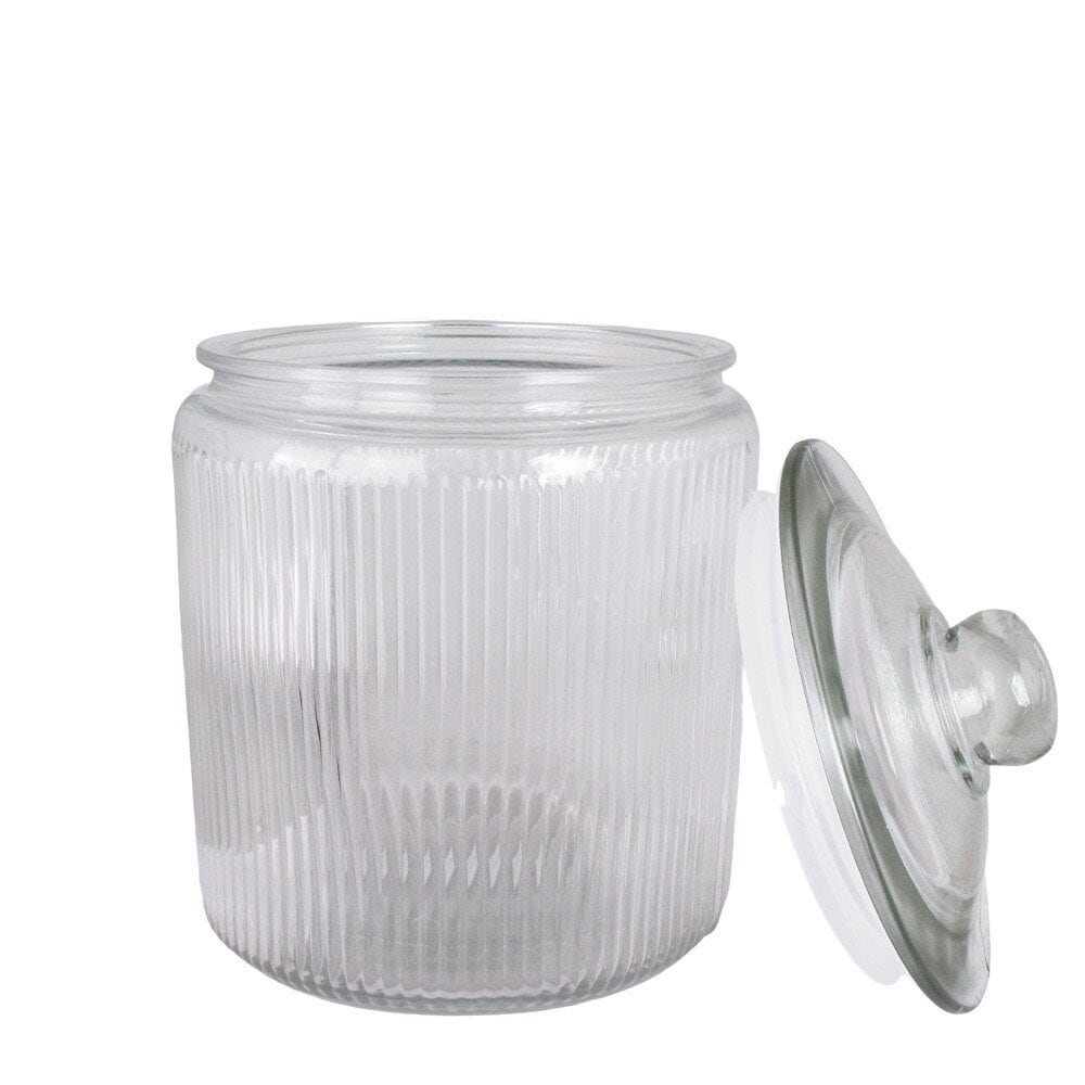Glass jar Arvid w. lid large