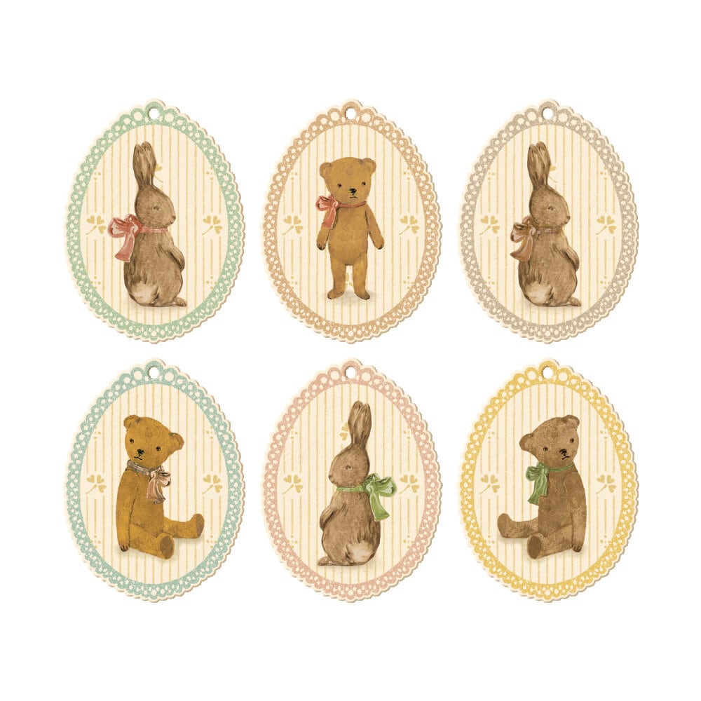 Gift Tags Bunnies and Teddies 12 pcs.