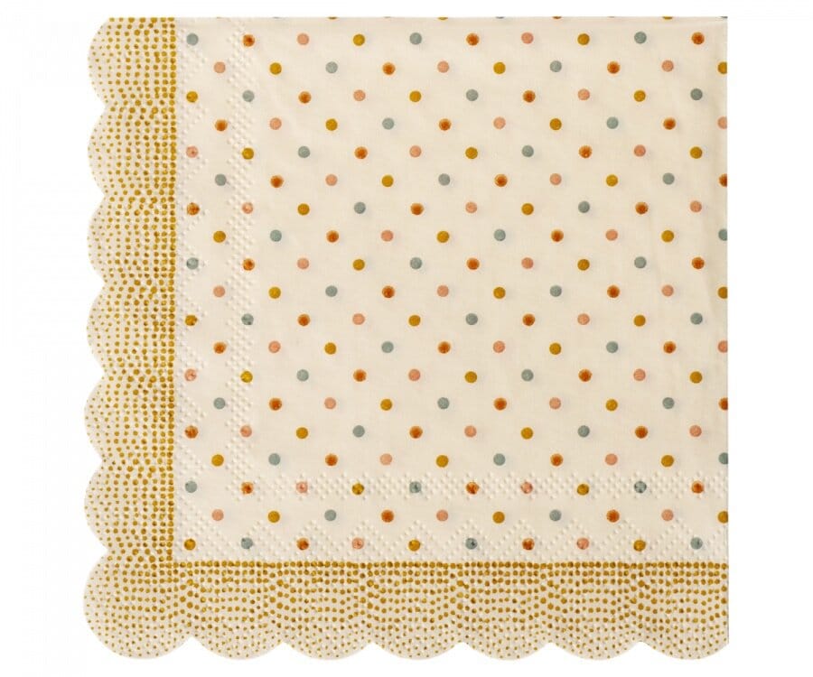 Napkin Multi Dots Ocher