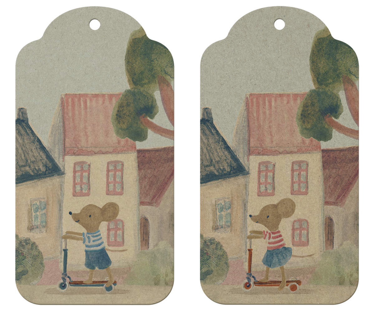 Gift Tags Mouse 12 pcs.