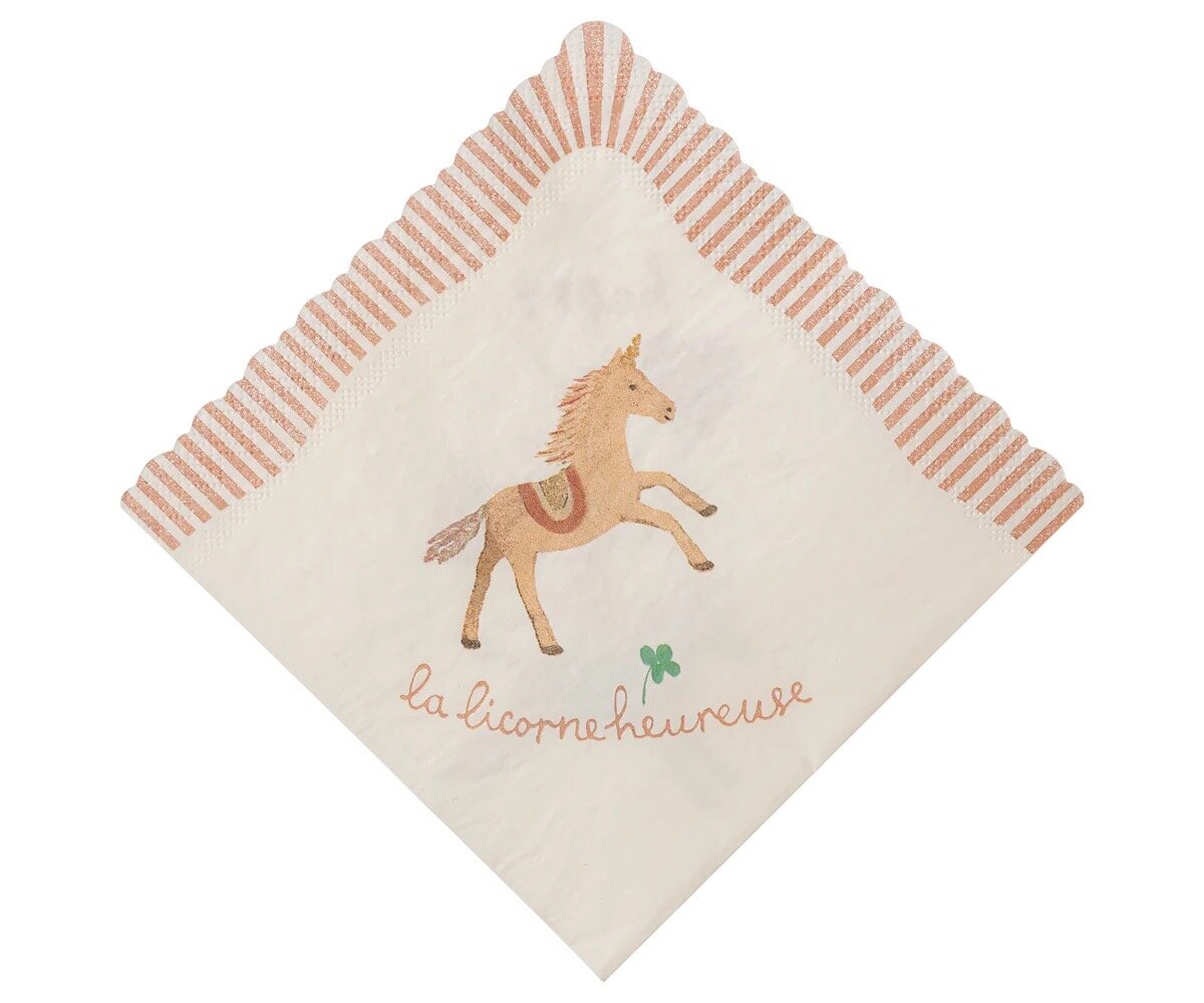 Napkin Happy Birthday Pink