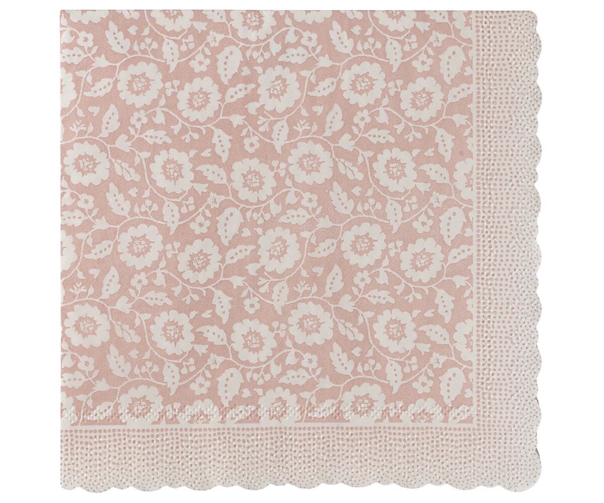 Napkin Pink Flowers