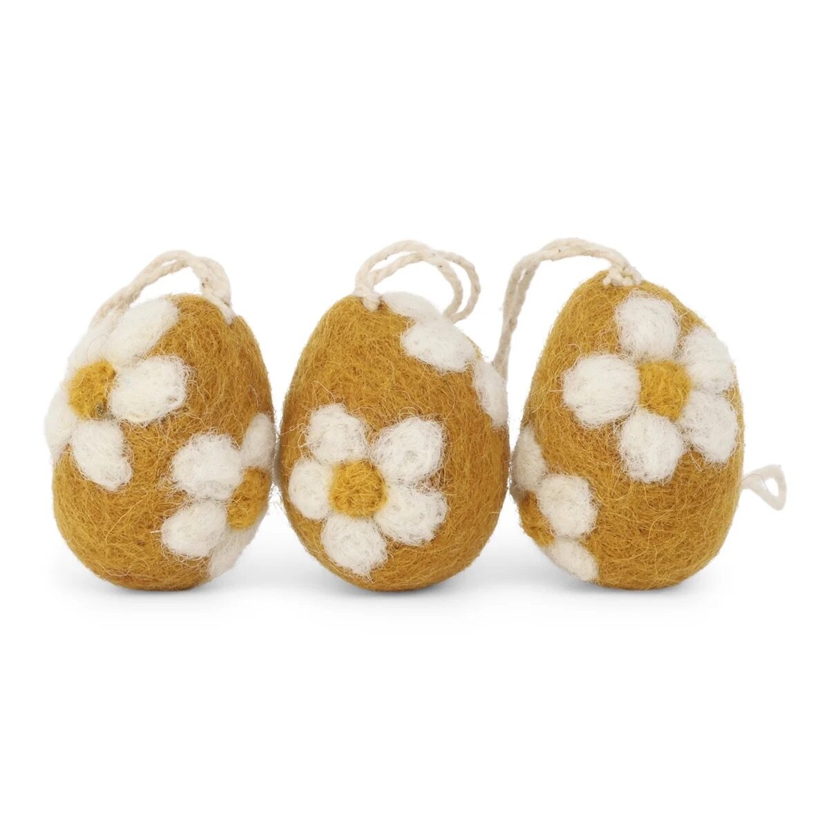 Egg White Flower Set of 3