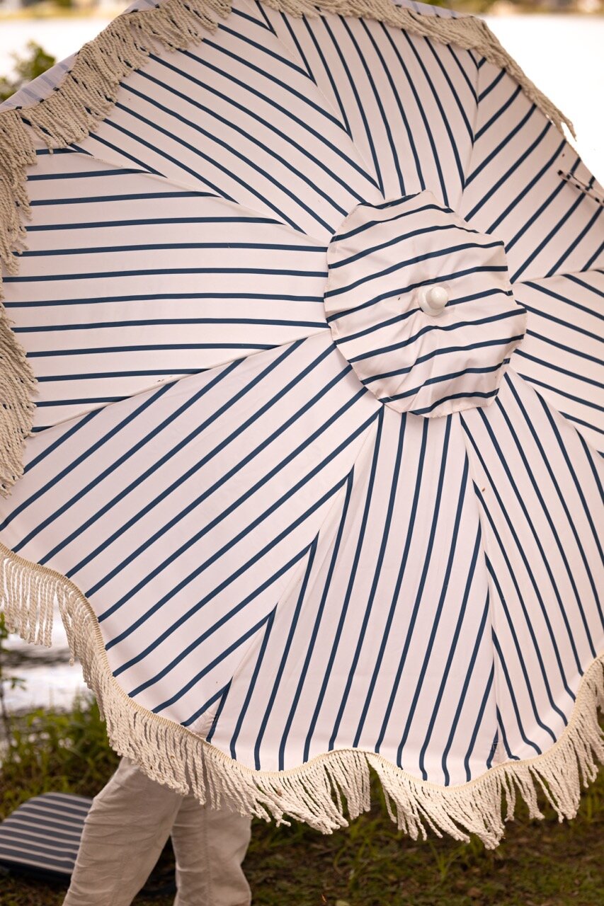 Parasol August Stripe Off White/Blue