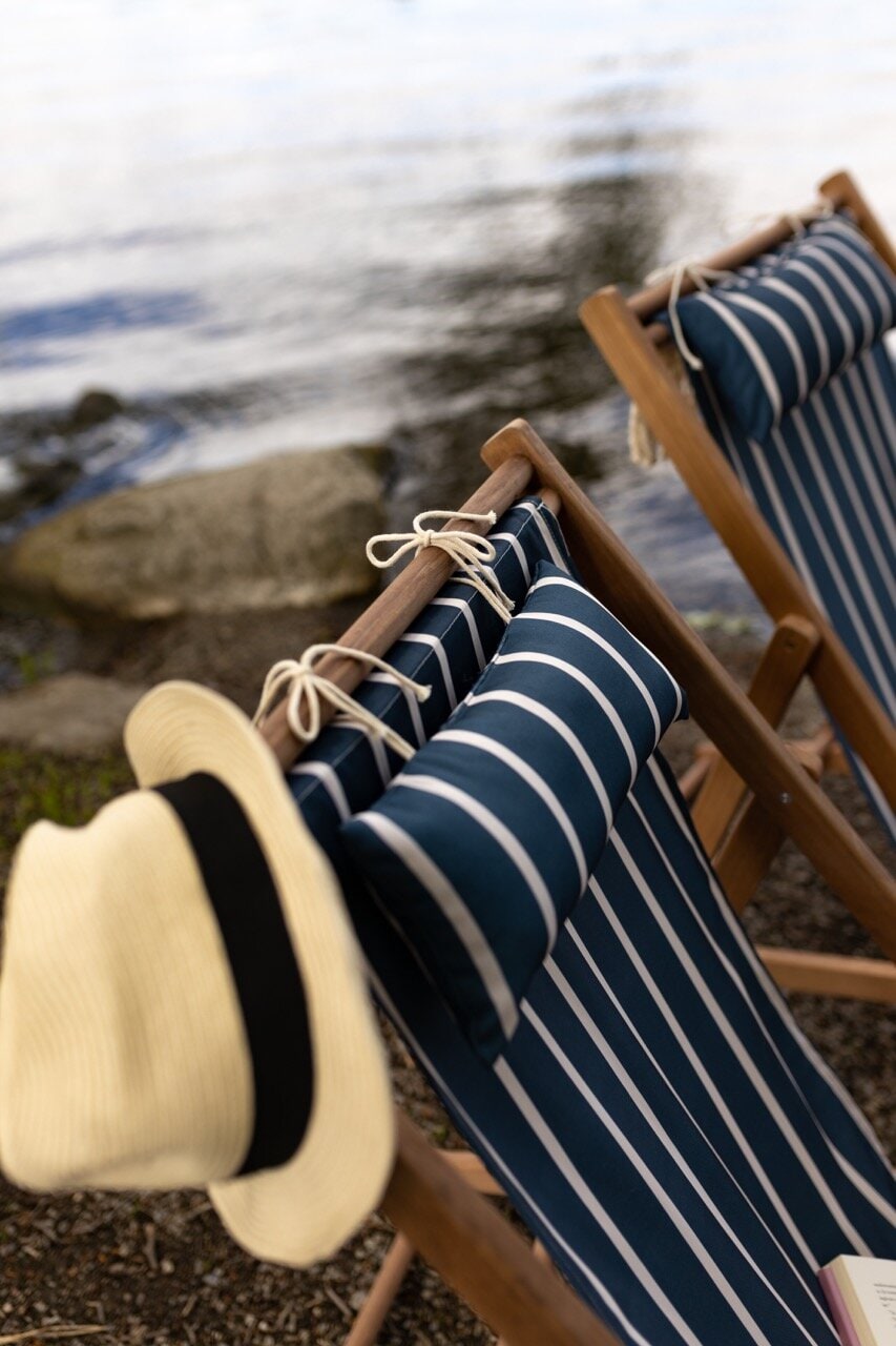 Deck Chair August Stripe Blue/White