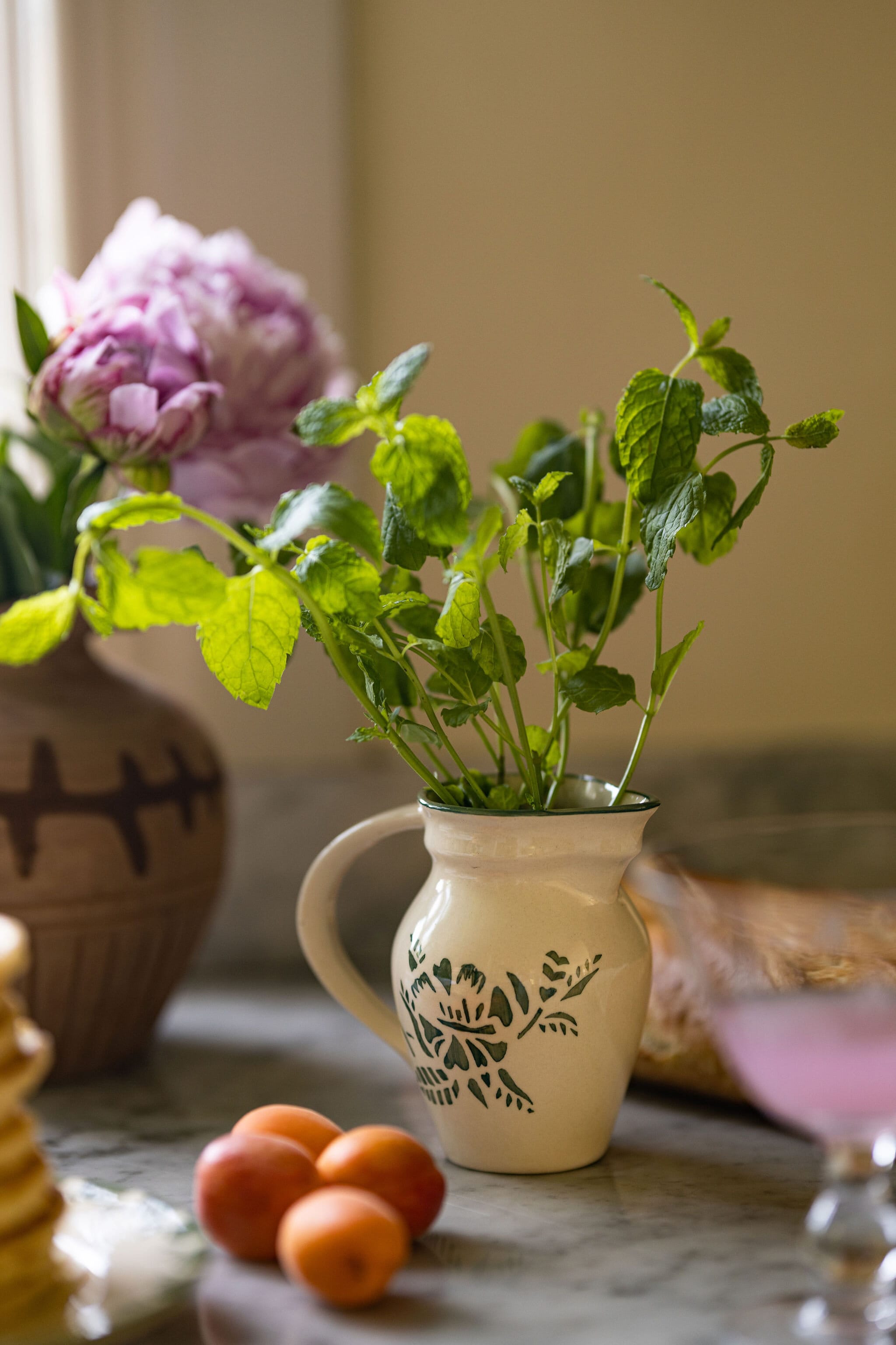 Small Jug Marion Flower Green