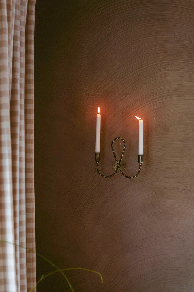Wall Candle Holder Estelle Antique Brass