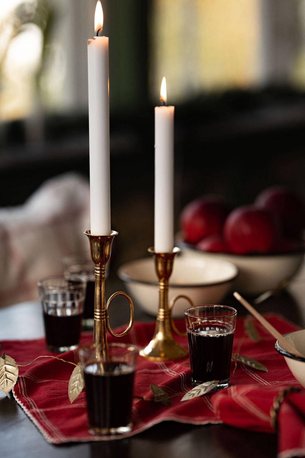 Candle Holder Trumpet Brass Tall