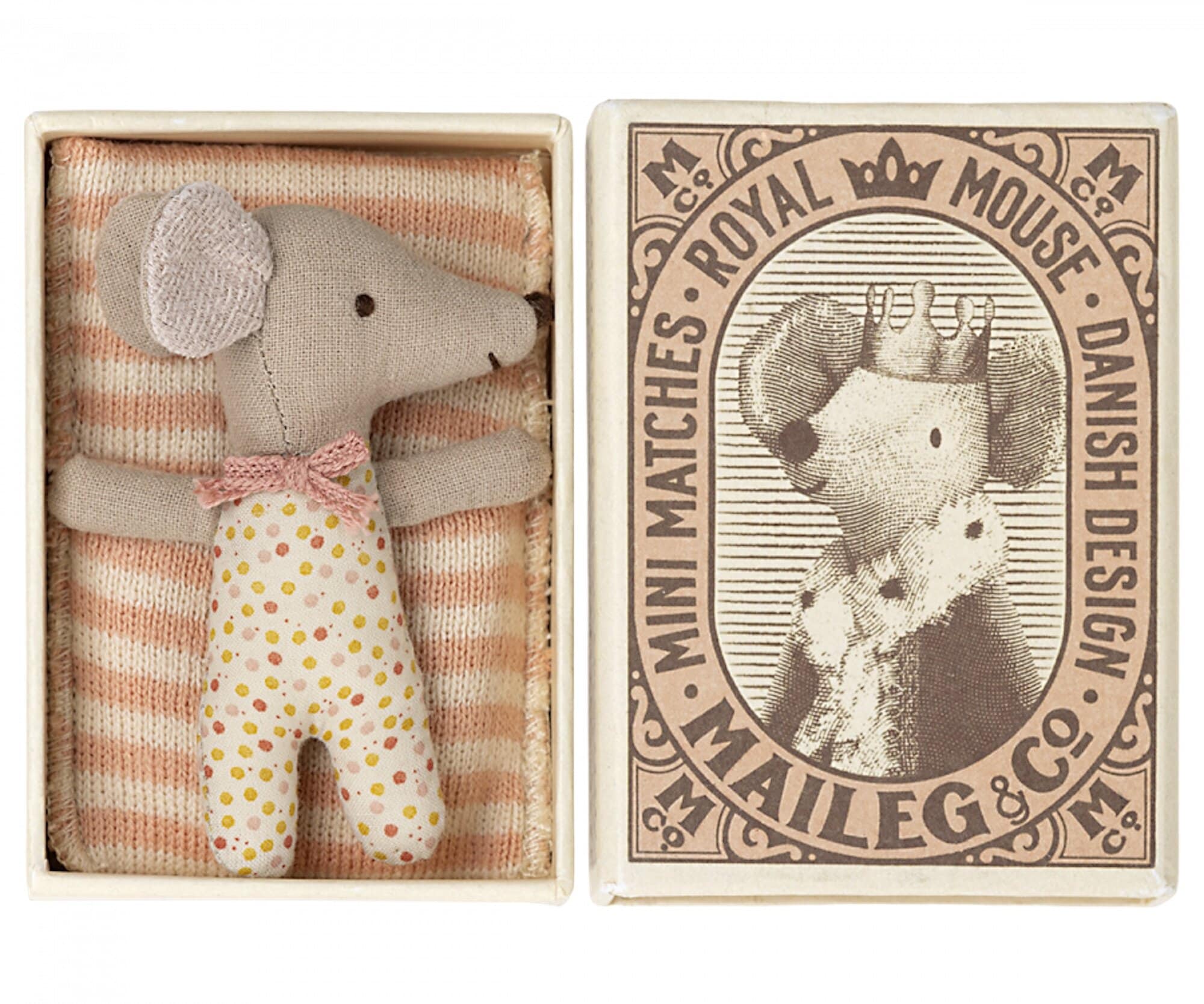 Baby Mouse, Sleepy/Wakey in Matchbox Pink