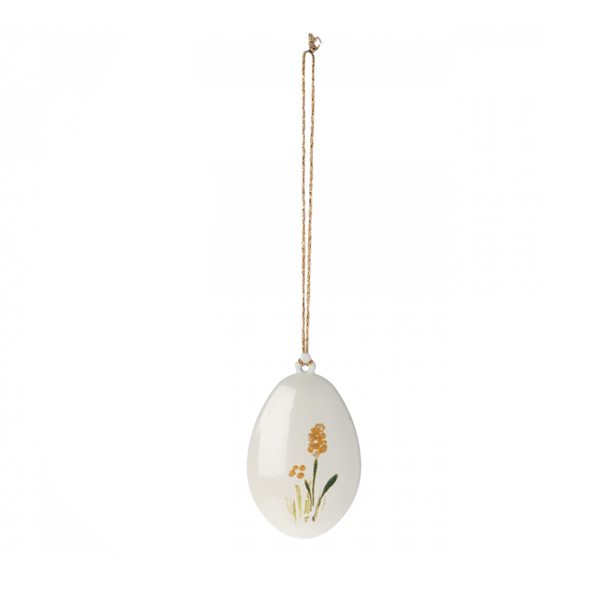Ornament Easter Egg Yellow Plain