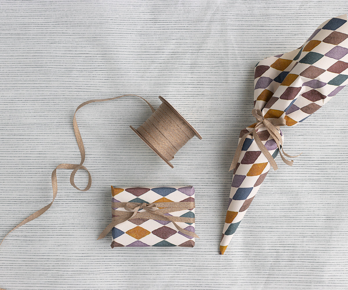 Ribbon Decoration Vintage Rose/Gold